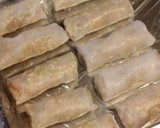 A picture of step 8 of Vietnamese Style Deep Fried Spring Rolls.