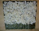 A picture of step 2 of California Roll Made With Aluminum Foil.