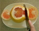A picture of step 2 of Grapefruit and Avocado Wrapped In Cured Ham.