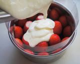 A picture of step 9 of Fraisier Style No-bake Cheesecake.
