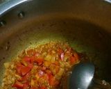 A picture of step 4 of Jimikand matar.