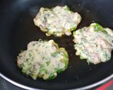 A picture of step 5 of Cheese Jeon with Shio-kombu and Pork.