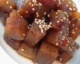 A picture of step 4 of Simple Tasty and Spicy Konnyaku for Bento.