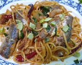 รูปขั้นตอนการทำที่ 4 ของ Spaghetti with Canned mackerel 🙏