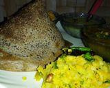 A picture of step 2 of Ragi dosa.