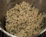 A picture of step 3 of Shortcut Risotto Verde.