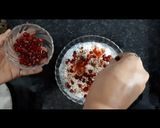 A picture of step 3 of Makane Raita.