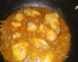 A picture of step 2 of Shaljum Palak chicken.