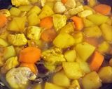 Foto del paso 7 de la receta: Manzana 🍎 y pollo al curry 🐔🥕🍇
