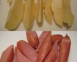 A picture of step 1 of Potatoes and Wiener Sausages in Curry & Ketchup.