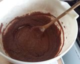 A picture of step 3 of Vickys Chocolate Marshmallow Muffins, GF DF EF SF NF.