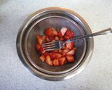 A picture of step 3 of Fluffy Strawberry Yogurt Mousse.