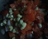 A picture of step 2 of Veg kolhapuri.