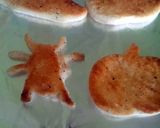 A picture of step 3 of Vickys Ghastly 'Ghostinis' with Bloody Tapenade.