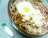 A picture of step 2 of Quick Delicious Soba Noodles with Soft-Poached Eggs.