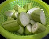 Hình bước làm 1 của món SP.0881 - Mướp Hương Xào Tôm Khô