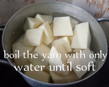 A picture of step 6 of Pounded Yam and Egusi Soup with Bitterleaf.