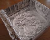 A picture of step 5 of Castella Made in a Newspaper Mold.