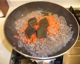 A picture of step 5 of Tomato Keema Curry Using Store-bought Curry Roux.