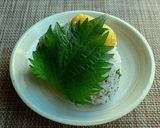 A picture of step 5 of Shiso Omusubi with Chicken Karaage For Cherry Blossom Parties & Picnics.
