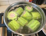 รูปขั้นตอนการทำที่ 5 ของ ต้มจืดมะระอัดใส้หมูสับ