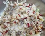 A picture of step 5 of Russian Salad.