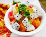 รูปขั้นตอนการทำที่ 2 ของ กุ้งย่างกับซัลซ่าผลไม้