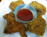Foto langkah ke 3 dari resep Ayam saus ala richeese factory "fire wings".