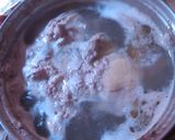 A picture of step 2 of Irish Potato Stacks w/ gravy.
