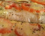 A picture of step 4 of Fluffy's beef and peppers enchiladas.