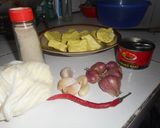 Foto langkah ke 1 dari resep Perkedel Tahu dan Kentang Tanpa Telur.