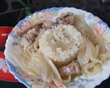 Foto del paso 6 de la receta: Conejo encebollado con arroz blanco al ajillo