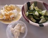 A picture of step 1 of Egg Mayo.