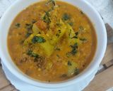 A picture of step 6 of Mix dal lauki.