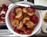 A picture of step 1 of Yummy Plum Jam.