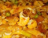 A picture of step 2 of Phool Gobhi.