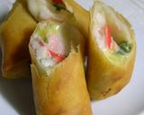 A picture of step 4 of Cream Croquette-Style Spring Rolls.