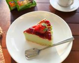 Foto langkah ke 5 dari resep Matcha Cheesecake.