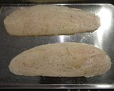 A picture of step 1 of Light and Fluffy Cheese-Fried Tonguefish.