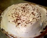 A picture of step 4 of Sunshine's chocolate- cream pie.