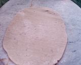 A picture of step 6 of Chole -puri.