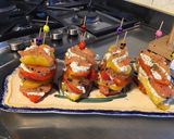 Une image de l'étape 11 de Millefeuille de poivrons bicolores,cœur de saumon fumé et crème de feta.