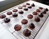 A picture of step 32 of Rich Bitter Chocolate Macarons.