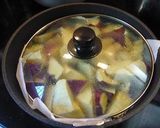 A picture of step 3 of Non-fried Candied Sweet Potatoes.