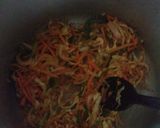 A picture of step 2 of Sooji noodles healthy version.