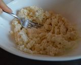 A picture of step 3 of Ukrainian syrnyky, cottage cheese pancakes.