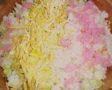 A picture of step 8 of Tanabata The Milky Way Salad Chirashi Zushi.
