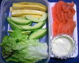A picture of step 3 of Salmon and Avocado Fat Sushi Rolls (Futomaki).