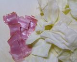 A picture of step 1 of Salt & Butter Flavored Soup Pasta with Cabbage & Bacon.