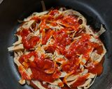A picture of step 5 of Vegetable. Lasagna with leftover roti.